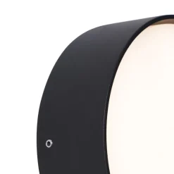 Moderne buiten wandlamp zwart incl. LED IP65 - Dop