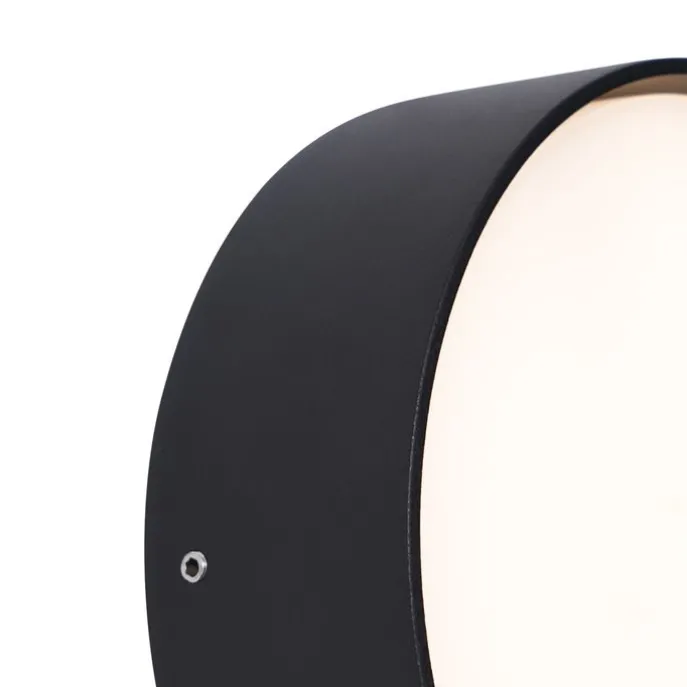 Moderne buiten wandlamp zwart incl. LED IP65 - Dop