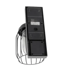 Moderne buiten wandlamp zwart IP44 met bewegingssensor - Luc