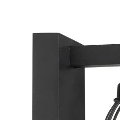 Moderne buiten wandlamp zwart IP44 met bewegingssensor - Luc