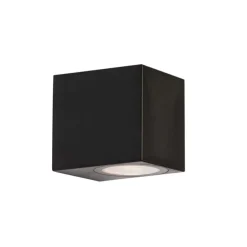 Moderne buiten wandlamp zwart kunststof - Baleno