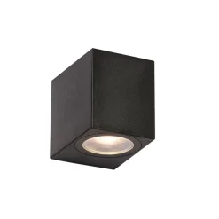 Moderne buiten wandlamp zwart kunststof - Baleno