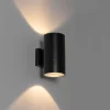 Moderne Buiten wandlamp zwart 2-lichts AR111 IP44 - Duo