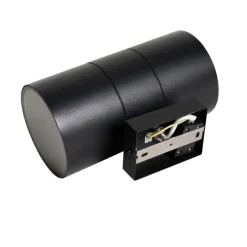 Moderne Buiten wandlamp zwart 2-lichts AR111 IP44 - Duo