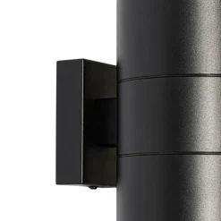 Moderne Buiten wandlamp zwart 2-lichts AR111 IP44 - Duo