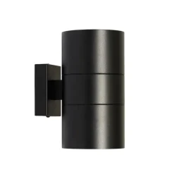Moderne Buiten wandlamp zwart 2-lichts AR111 IP44 - Duo