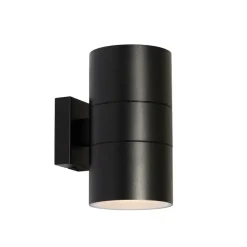 Moderne Buiten wandlamp zwart 2-lichts AR111 IP44 - Duo