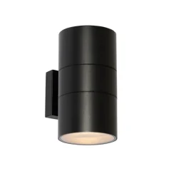 Moderne Buiten wandlamp zwart 2-lichts AR111 IP44 - Duo