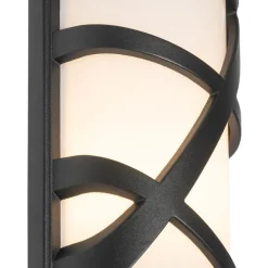 Moderne buiten wandlamp zwart IP44 - Suzie