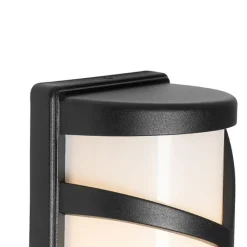 Moderne buiten wandlamp zwart IP44 - Suzie