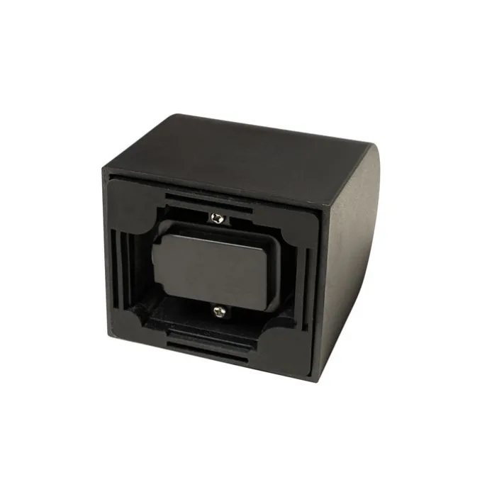 Moderne buiten wandlamp zwart kunststof ovaal - Baleno