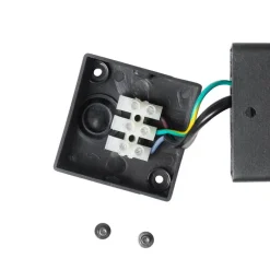 Moderne buiten wandlamp zwart IP44 met smoke glas - Denmark