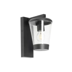 Moderne buiten wandlamp zwart IP44 - Joren