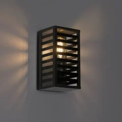 Moderne buiten wandlamp zwart 26 cm IP44 - Reims