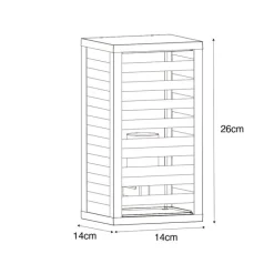 Moderne buiten wandlamp zwart 26 cm IP44 - Reims