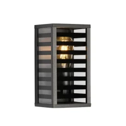 Moderne buiten wandlamp zwart 26 cm IP44 - Reims