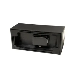 Moderne buiten wandlamp zwart kunststof ovaal 2-lichts - Baleno