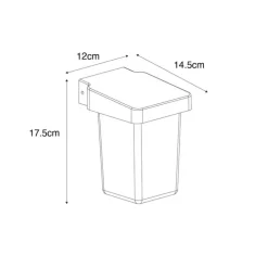 Moderne buiten wandlamp zwart IP54 - Chimay