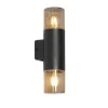 Moderne buiten wandlamp zwart 2-lichts IP44 - Odense