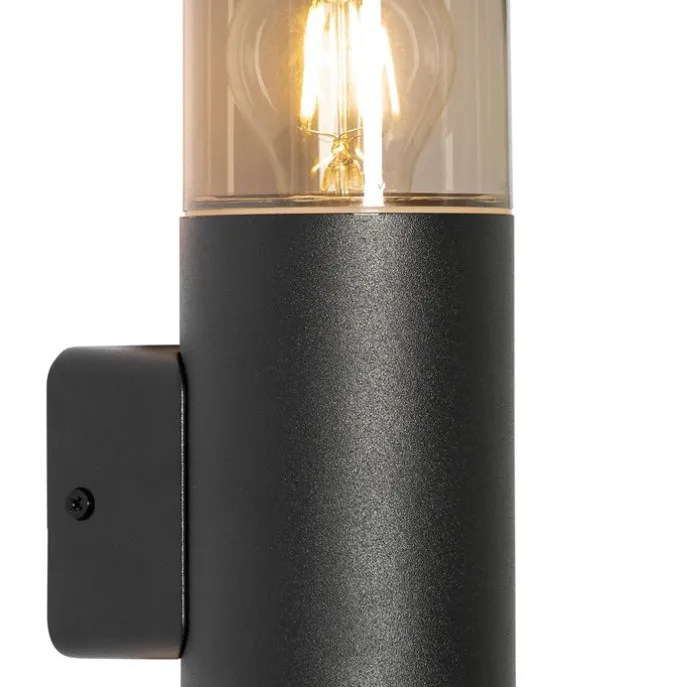 Moderne buiten wandlamp zwart 2-lichts IP44 - Odense