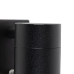 Moderne buiten wandlamp zwart IP44 met schemersensor - Solo