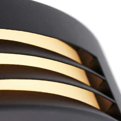 Moderne buiten wandlamp zwart IP44 - Hurricane 1