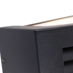 Moderne buiten wandlamp zwart IP44 - Hurricane 1