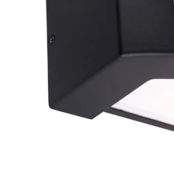 Moderne buiten wandlamp zwart IP44 - Hurricane 1