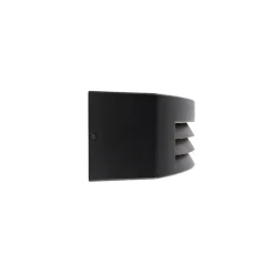 Moderne buiten wandlamp zwart IP44 - Hurricane 1