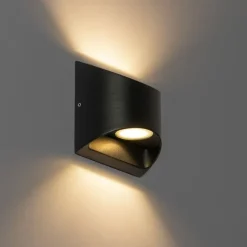 Moderne buiten wandlamp zwart incl. LED 2-lichts IP54 - Mal
