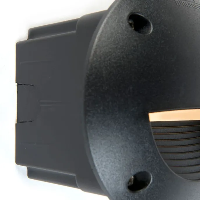 Moderne buiten wandspot zwart incl. LED IP65 - Leti