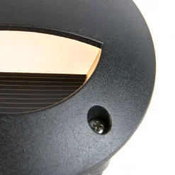 Moderne buiten wandspot zwart incl. LED IP65 - Leti