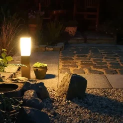 Moderne buitenlamp 45 cm staal - Malios