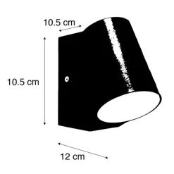 Moderne buitenlamp antraciet incl. LED met schemersensor - Uma