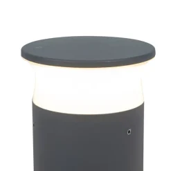 Moderne buitenlamp donkergrijs 12 cm incl. LED - Bar
