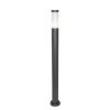 Moderne buitenlamp paal donkergrijs met opaal 110 cm IP44 - Rox