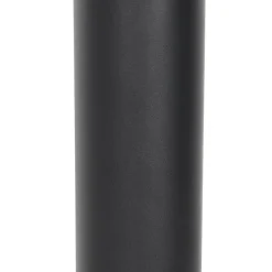 Moderne buitenlamp paal donkergrijs met opaal 110 cm IP44 - Rox