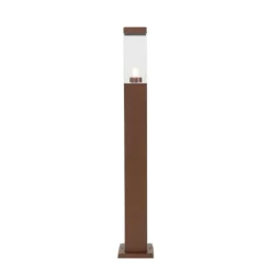 Moderne buitenlamp paal roestbruin 80 cm - Malios