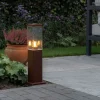 Moderne buitenlamp paal roestbruin 45 cm - Malios
