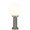 Moderne buitenlamp paal staal RVS 50 cm - Sfera