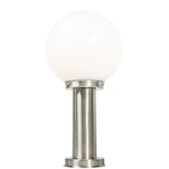 Moderne buitenlamp paal staal RVS 50 cm - Sfera