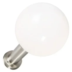 Moderne buitenlamp paal staal RVS 50 cm - Sfera