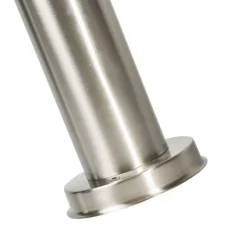 Moderne buitenlamp paal staal RVS 50 cm - Sfera