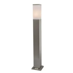 Moderne buitenlamp paal staal 80 cm IP44 - Malios