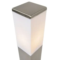 Moderne buitenlamp paal staal 80 cm IP44 - Malios