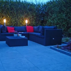 Moderne buitenlamp paal staal 110 cm IP44 - Rox