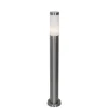 Moderne buitenlamp paal staal met opaal 80 cm IP44 - Rox