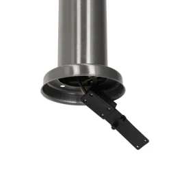 Moderne buitenlamp paal staal met opaal 80 cm IP44 - Rox