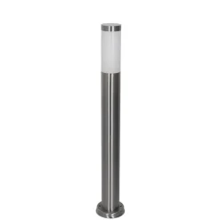 Moderne buitenlamp paal staal met opaal 80 cm IP44 - Rox