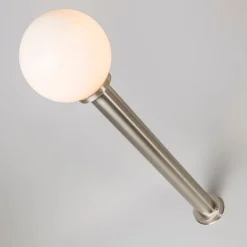 Moderne buitenlamp paal staal RVS 100 cm - Sfera